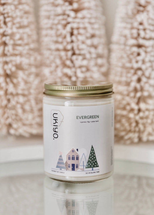 Evergreen candle ( Winter Collection )